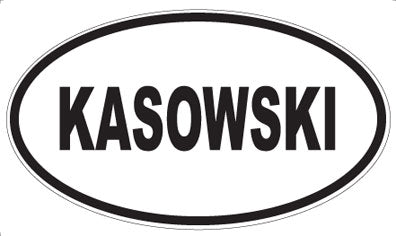 KASOWSKI - Oval Sticker