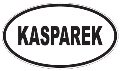 KASPAREK - Oval Sticker