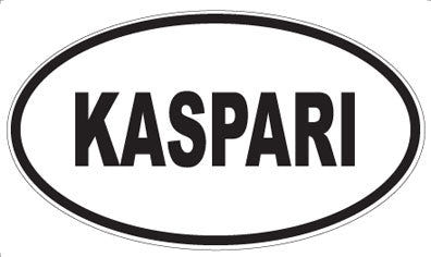 KASPARI - Oval Sticker