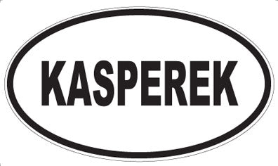 KASPEREK - Oval Sticker