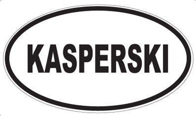KASPERSKI - Oval Sticker