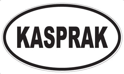 KASPRAK - Oval Sticker