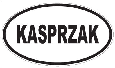 KASPRZAK - Oval Sticker