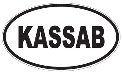KASSAB - Oval Sticker