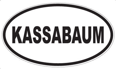 KASSABAUM - Oval Sticker