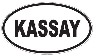 KASSAY - Oval Sticker