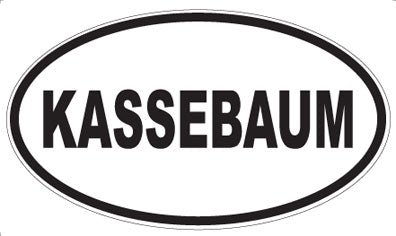 KASSEBAUM - Oval Magnet