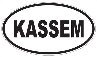 KASSEM - Oval Sticker