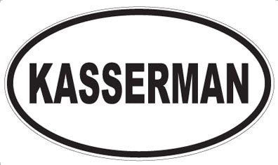 KASSERMAN - Oval Magnet