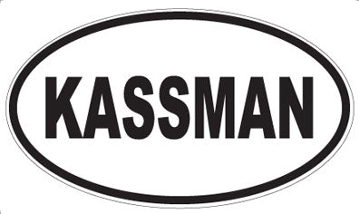 KASSMAN - Oval Sticker