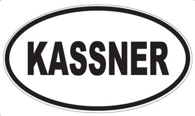 KASSNER - Oval Sticker