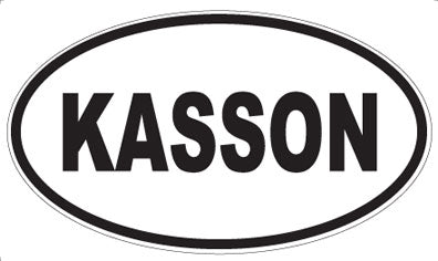 KASSON - Oval Sticker