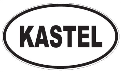 KASTEL - Oval Sticker