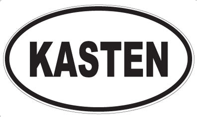 KASTEN - Oval Sticker