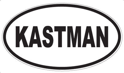 KASTMAN - Oval Sticker