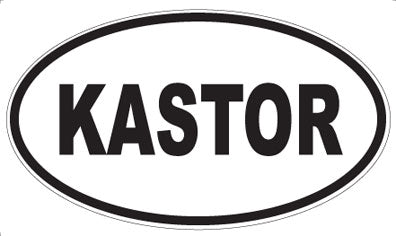 KASTOR - Oval Sticker