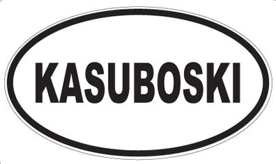 KASUBOSKI - Oval Sticker