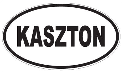 KASZTON - Oval Sticker