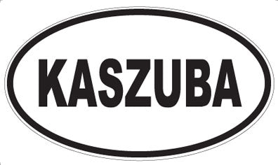 KASZUBA - Oval Sticker