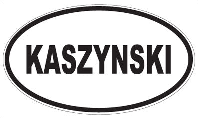 KASZYNSKI - Oval Magnet