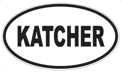 KATCHER - Oval Sticker