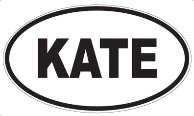 KATE - Oval Sticker