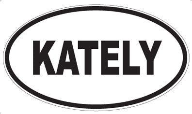 KATELY - Oval Sticker