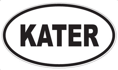 KATER - Oval Sticker