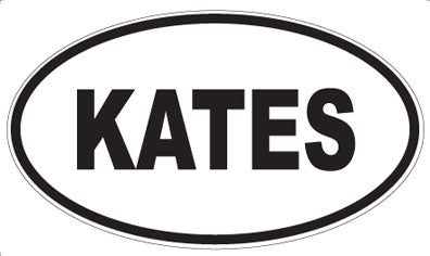 KATES - Oval Sticker