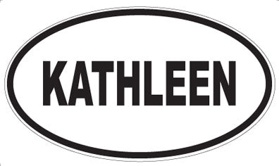 KATHLEEN - Oval Sticker