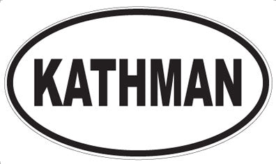 KATHMAN - Oval Sticker