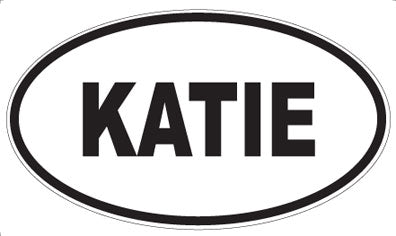 KATIE - Oval Sticker