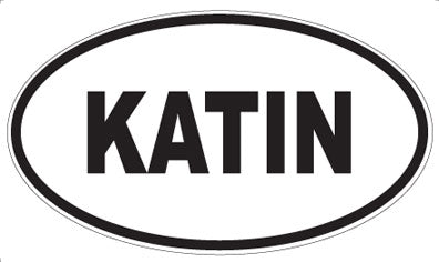 KATIN - Oval Sticker