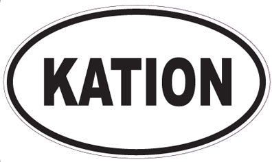 KATION - Oval Sticker