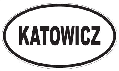 KATOWICZ - Oval Sticker