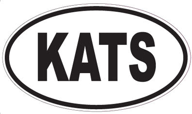 KATS - Oval Sticker