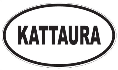 KATTAURA - Oval Sticker