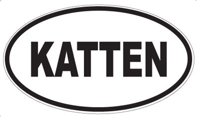 KATTEN - Oval Magnet