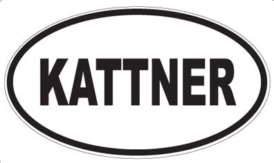 KATTNER - Oval Sticker