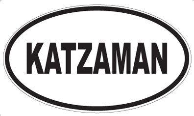 KATZAMAN - Oval Sticker
