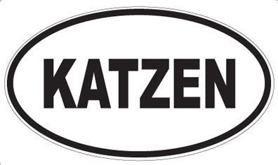 KATZEN - Oval Sticker