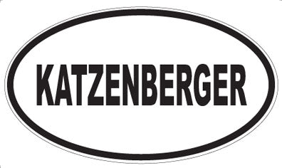 KATZENBERGER - Oval Sticker