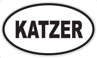 KATZER - Oval Sticker