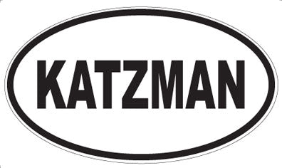 KATZMAN - Oval Sticker
