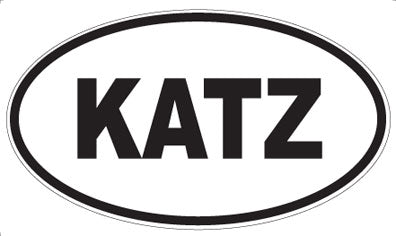 KATZ - Oval Magnet