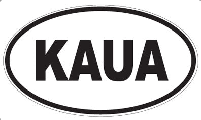 KAUA - Oval Sticker