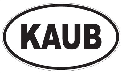 KAUB - Oval Sticker