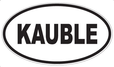 KAUBLE - Oval Sticker