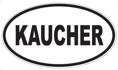 KAUCHER - Oval Sticker