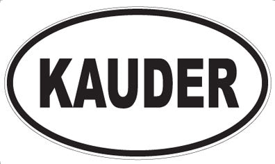 KAUDER - Oval Sticker